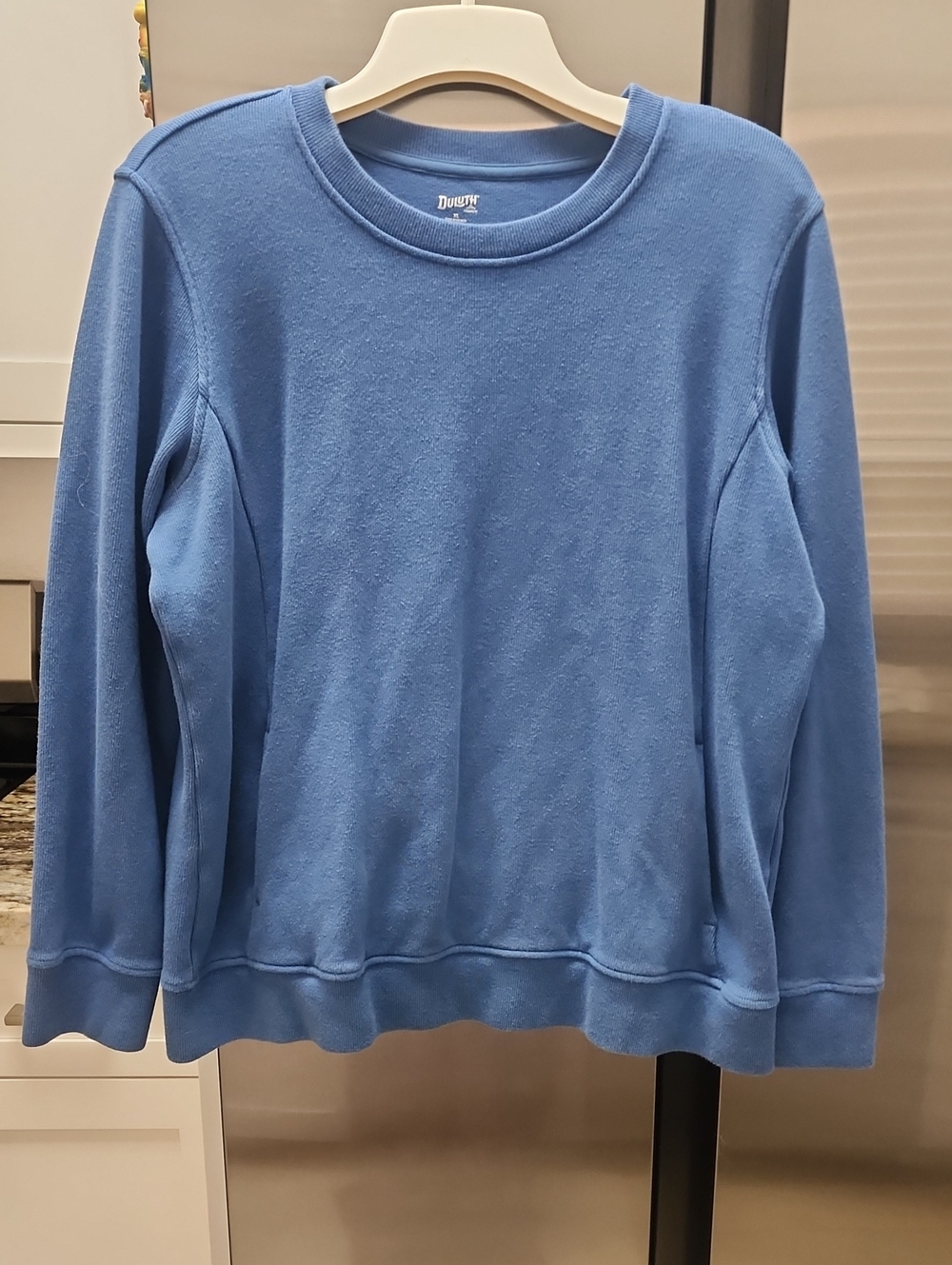 Duluth Trading Co, Plus Size Womens Ribbed Crewneck Sweatshirt Size XL